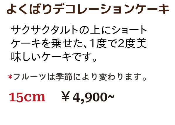 バースデーケーキ