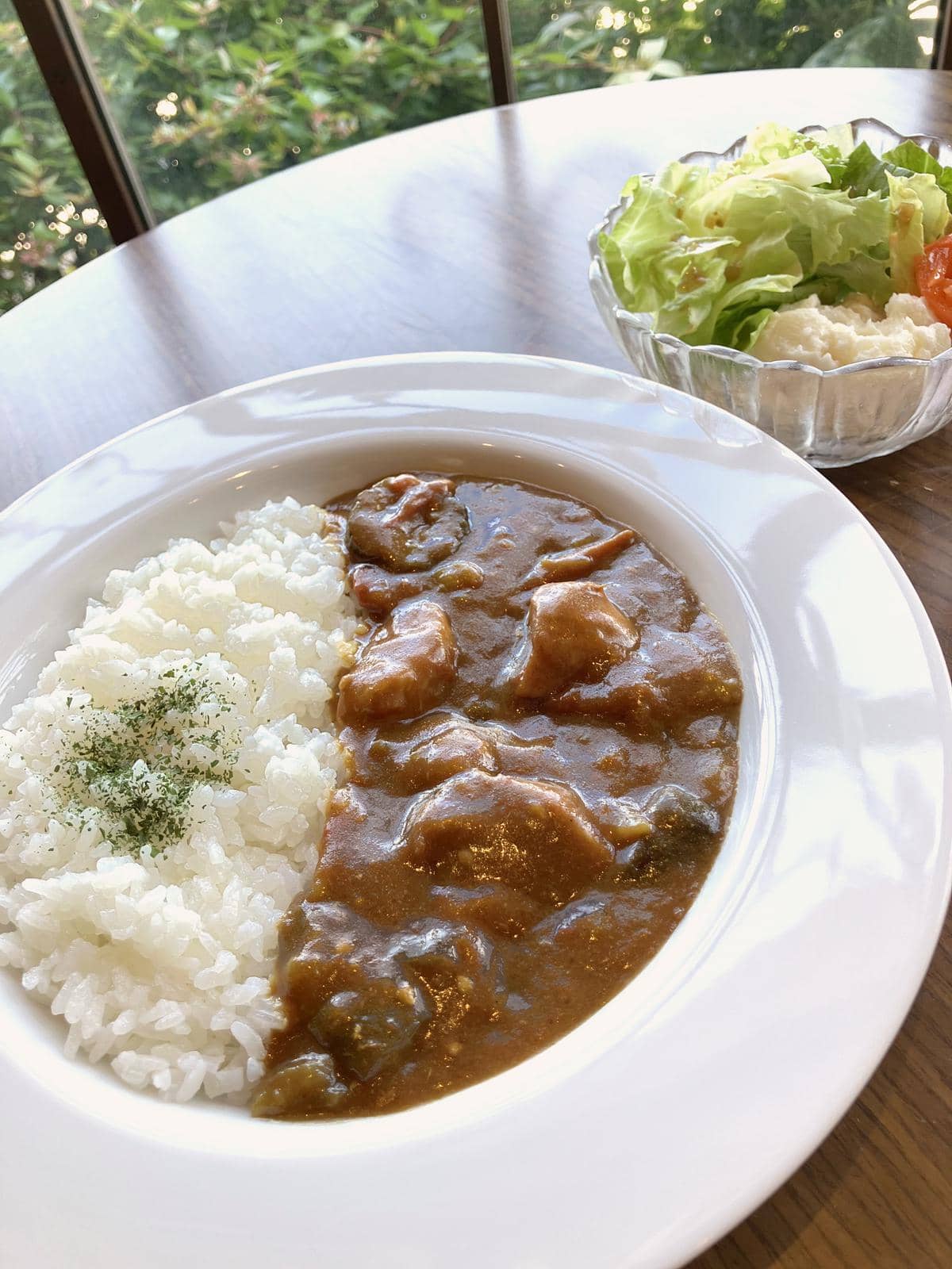 ナスとトマトのチキンカレー